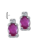 Orecchini Gemoro Donna in Oro bianco Rubino OC092BIA.RB